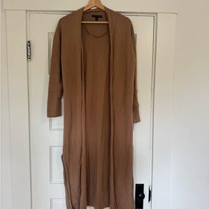 Banana Republic long camel duster cardigan